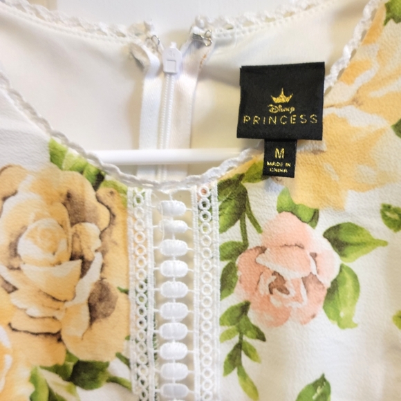 Disney Princess-Girl's Dress-Very Gently Used-Size Medium-Yellow & White - Picture 2 of 3